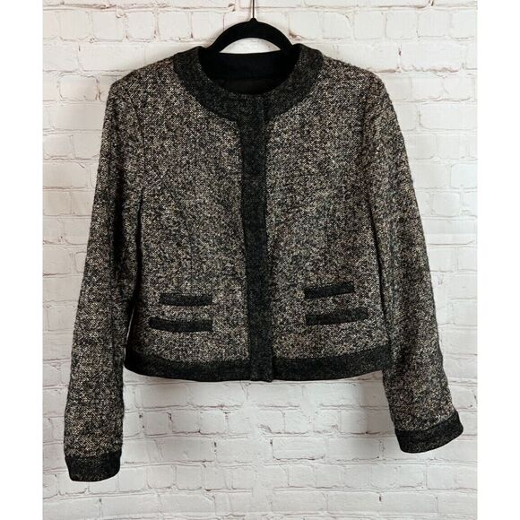 MAGASCHONI wool silk mohair alpaca blend jacket blazer size 14 - Picture 1 of 11